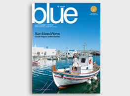 Blue Magazine Sun Kissed Paros Aegean Airlines 